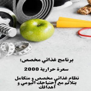 Customized Diet plan 2000kcal