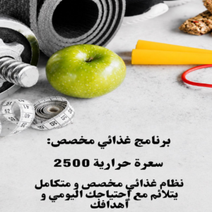 Customized Diet plan 2500kcal